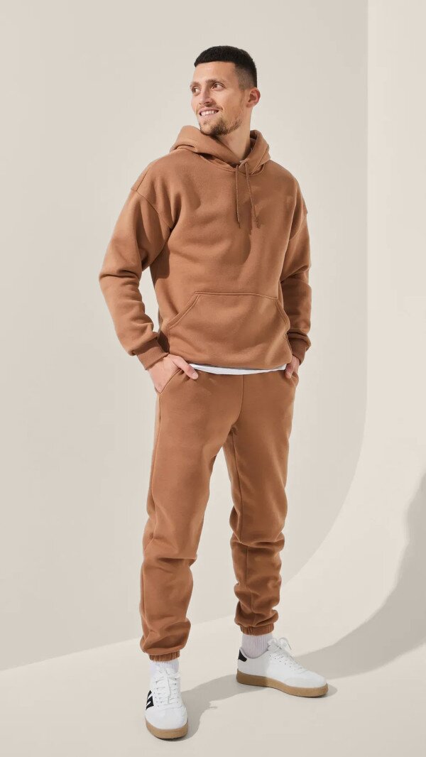 Худі однотонний чоловічий LAWA MBC02336 XL Коричневий shop (2888000025227)  Фото №1