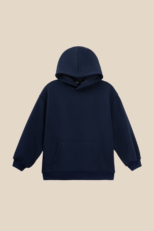 Худі однотонний для хлопчика LAWA BBC02319 152 см Синій shop (2000990998750)  Фото №4