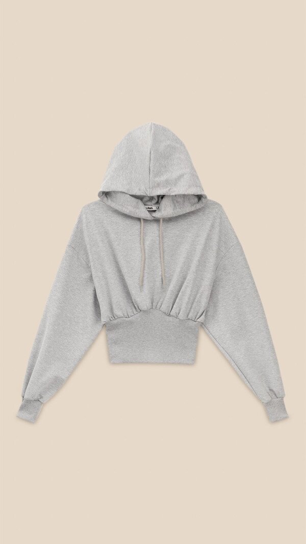 Худі однотонний жіночий LAWA WTC02480 L Сірий меланж shop (2000999471322)  Фото №8