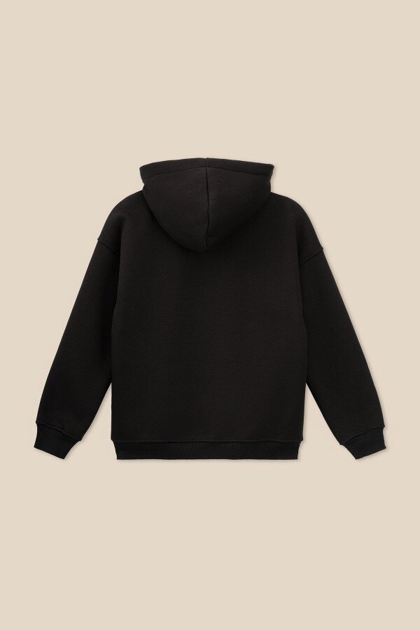 Худі з принтом для дівчинки LAWA P-GB02303 128 см Чорний shop (2000990878540)  Фото №9