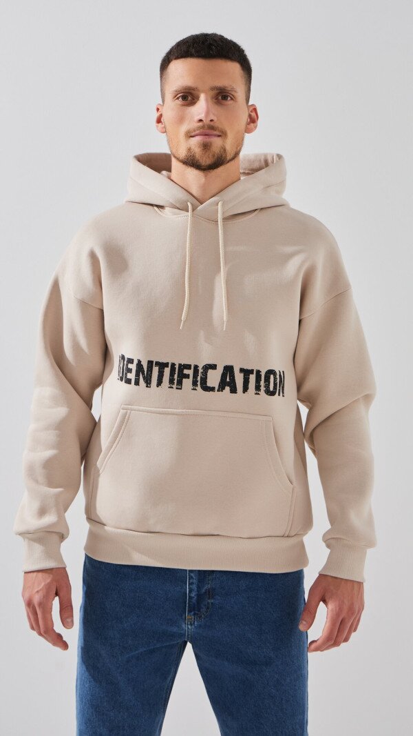 Худі з принтом чоловічий LAWA P-MB02318 S Сіро-бежевий shop (2888000029874)  Фото №1