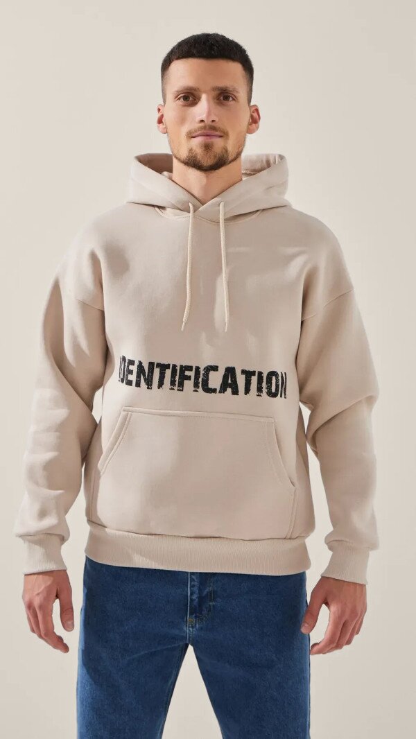 Худі з принтом чоловічий LAWA P-MB02318 L Сіро-бежевий shop (2888000029898)  Фото №0
