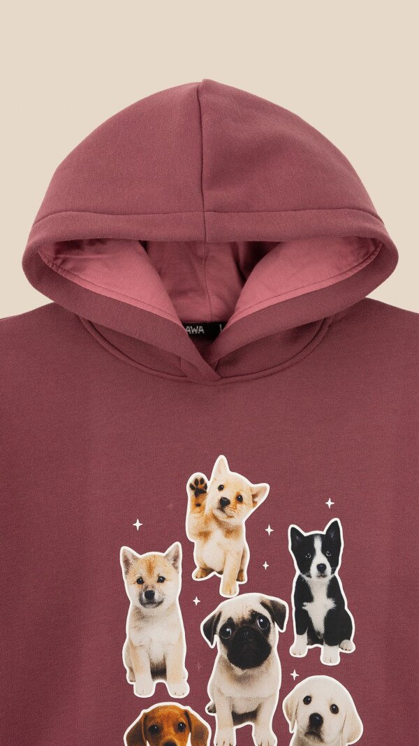 Худі з принтом для дівчинки LAWA P-GB02340 116 см Сливовий shop (2888000028310)  Фото №8