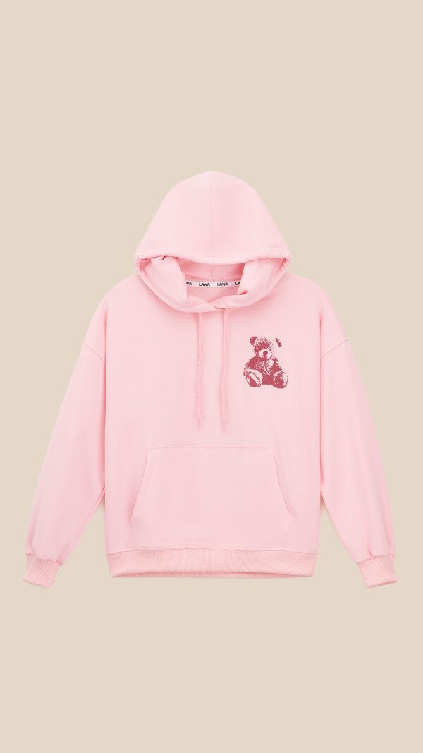 Худі з принтом для дівчинки LAWA P-GB02344 152 см Рожевий shop (2000999558870)  Фото №4