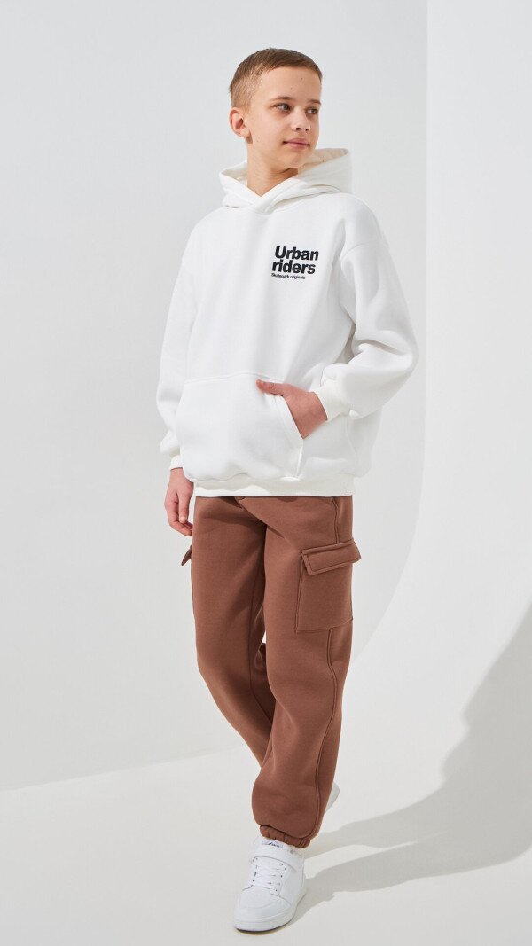 Худі з принтом для хлопчика LAWA P-BB02331 134 см Молочний shop (2000999403125)  Фото №2