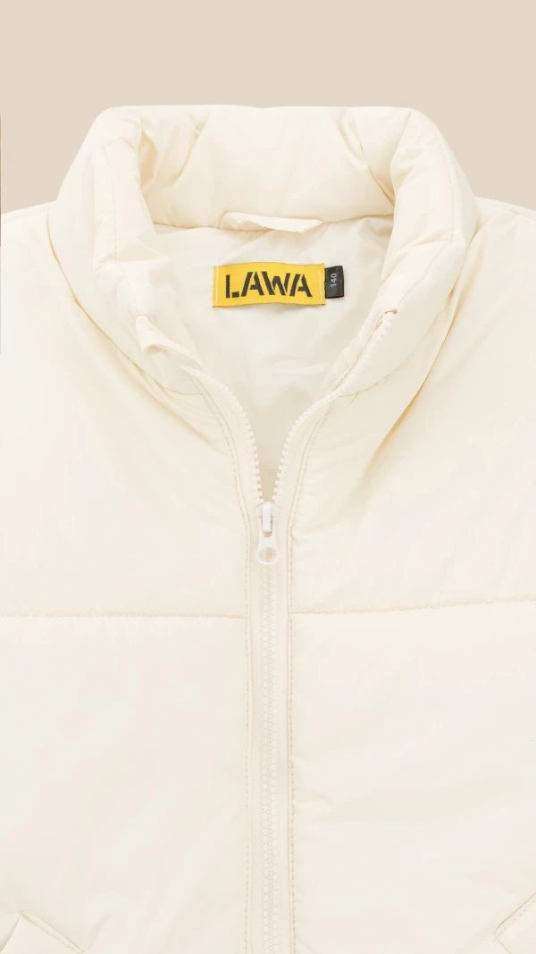 Жилет однотонний для дівчинки LAWA GBC02364 134 см Молочний shop (2000999519802)  Фото №2