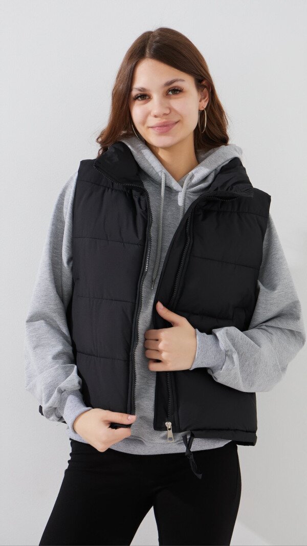Жилет плащівка однотонний жіночий LAWA WBC02494 2XL Чорний shop (2000999500657)  Фото №3