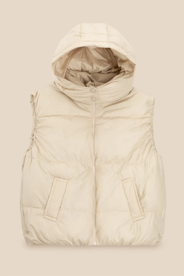 Жилет утеплений для дівчинки LAWA GBC02332 122 см Молочний shop (2000991035706)  Фото №7