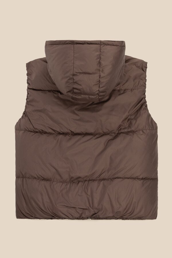Жилет утеплений для дівчинки LAWA GBC02332 122 см Шоколад shop (2000991035638)  Фото №12