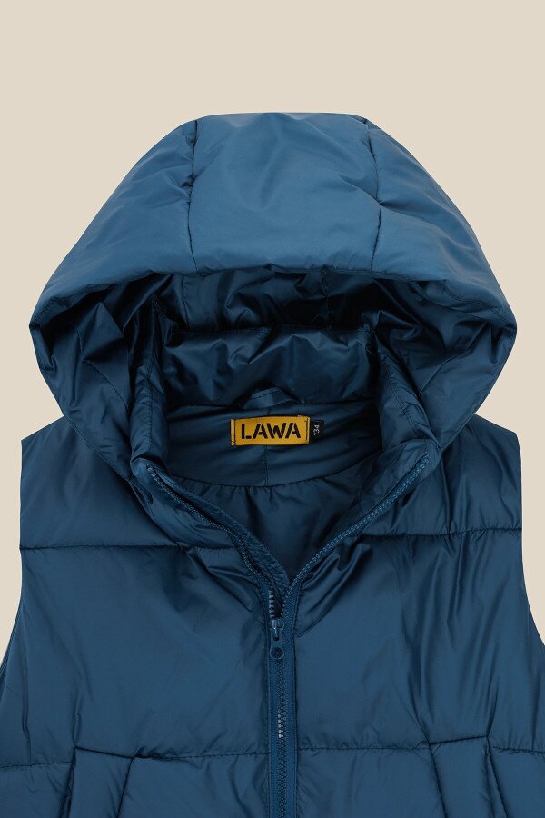 Жилет утеплений для хлопчика LAWA BBC02313 152 см Синій shop (2000991051027)  Фото №7