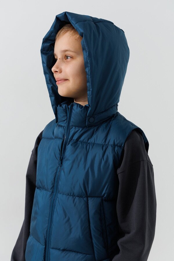 Жилет утеплений для хлопчика LAWA BBC02313 122 см Синій shop (2000991050976)  Фото №2